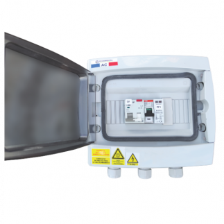 TECHNIDEAL – Coffret AC 3K monophasé 20A – Parafoudre AC - Compteur d'énergie