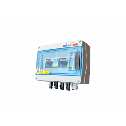 TECHNIDEAL – Coffret DC 3kW 600VDC avec 2 parafoudres pour onduleurs centralisés