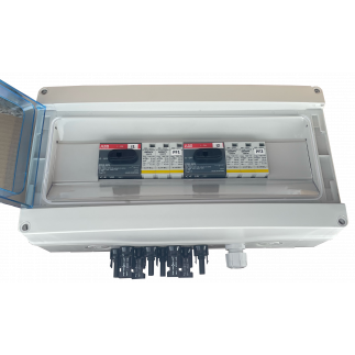 TECHNIDEAL – Coffret DC 9kW 2T  avec parafoudre pour onduleurs centralisés