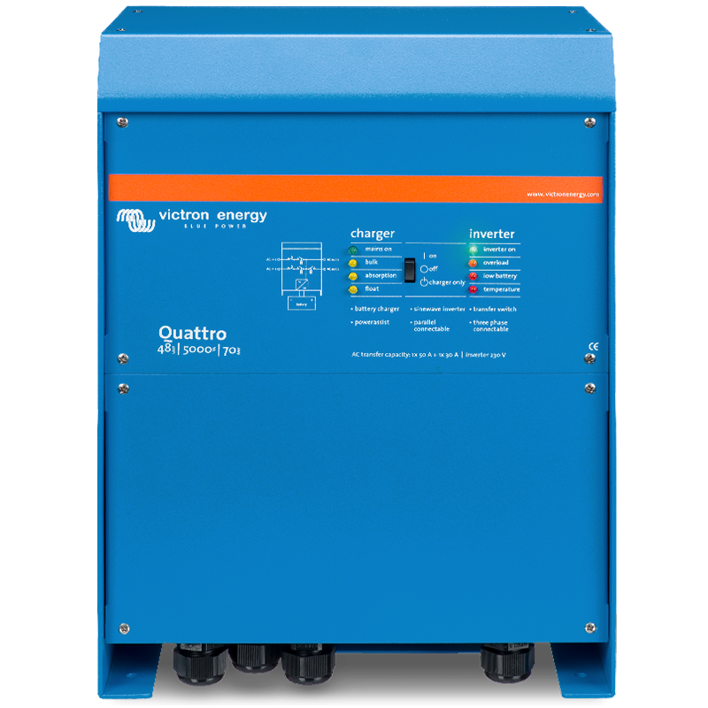 Quat.48/10k/140-100/100 120V VEBus*If 0, order QUA483100102* Quat.48/10k/140-100/100 120V VEBus*If 0, order QUA483100102*