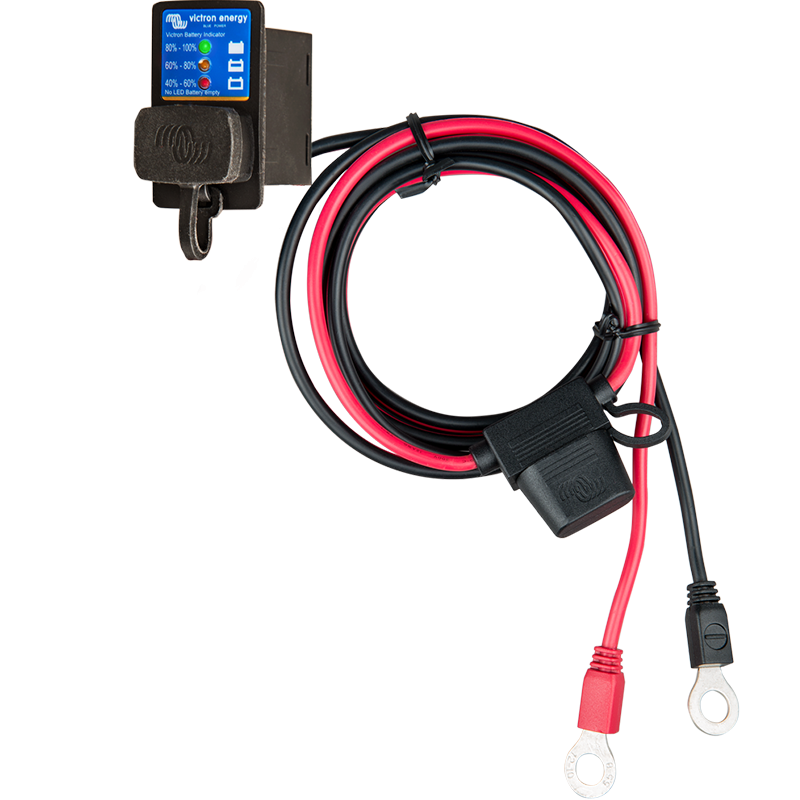Battery Indicator Panel (M8 eyelet connector / 30A ATO fuse) Battery Indicator Panel (M8 eyelet connector / 30A ATO fuse)