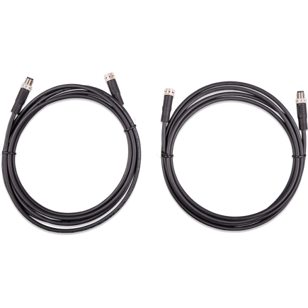 M8 circular connector Male/Female 3 pole cable 1m (bag of 2)