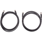 M8 circular connector Male/Female 3 pole cable 2m (bag of 2)