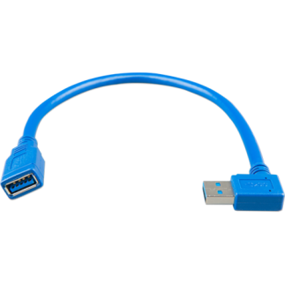 USB exTension cable 0,3m one side right angle