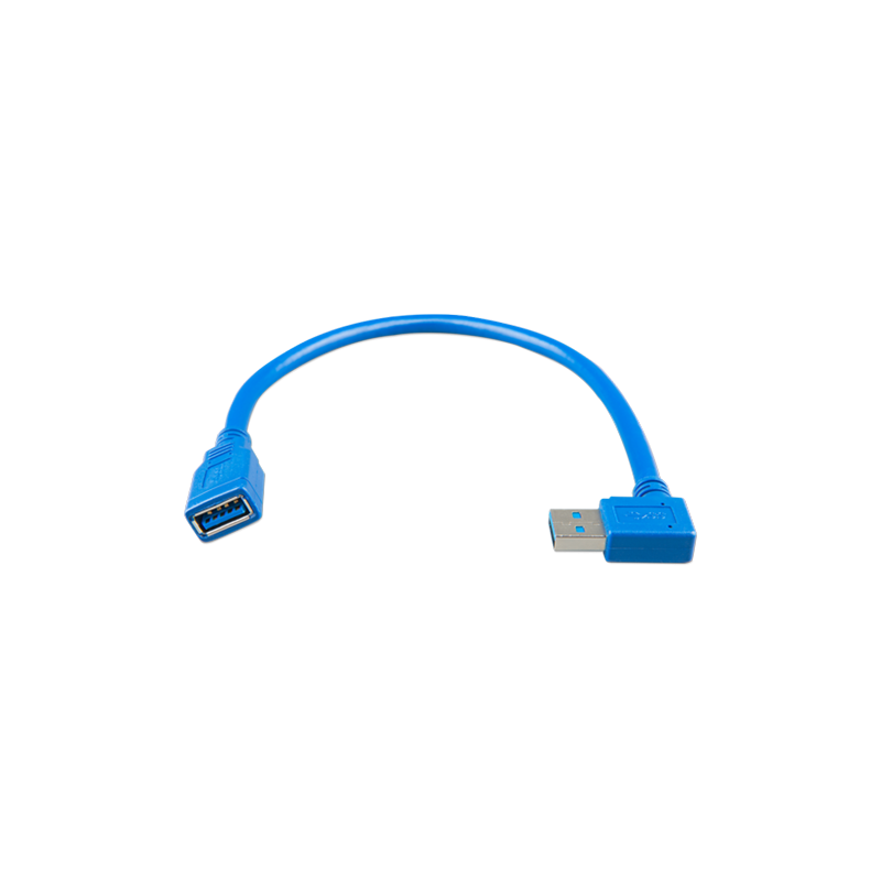 USB exTension cable 0,3m one side right angle