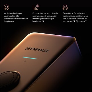 ENPHASE - Borne de recharge IQ EV Charger 2 (triphasé/monophasé avec prise)